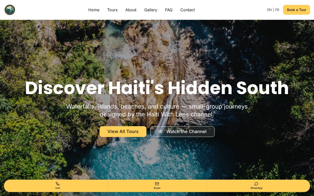 Homepage of Haiti With Lens